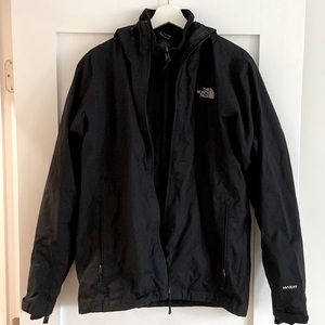 North Face black jacket with detachable liner small